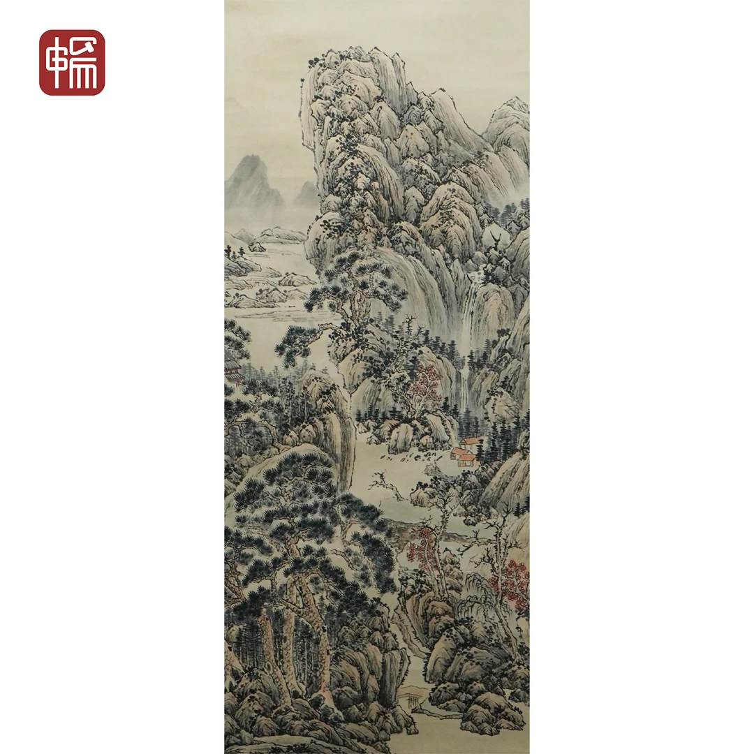 X106 《静坐参众妙》99*49（4.36平尺）纸本立轴  YQ