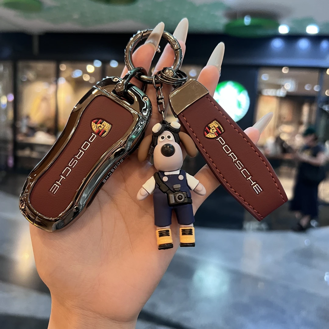 新款保时捷卡宴钥匙套帕拉梅拉911帕美包Macans车718Taycan壳金属