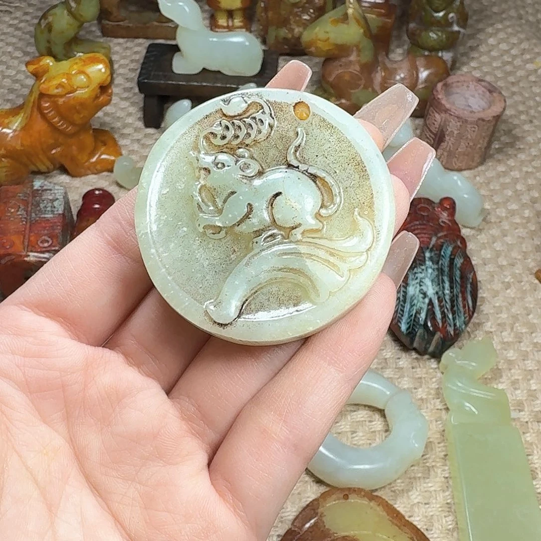 白玉菩提吊坠挂件