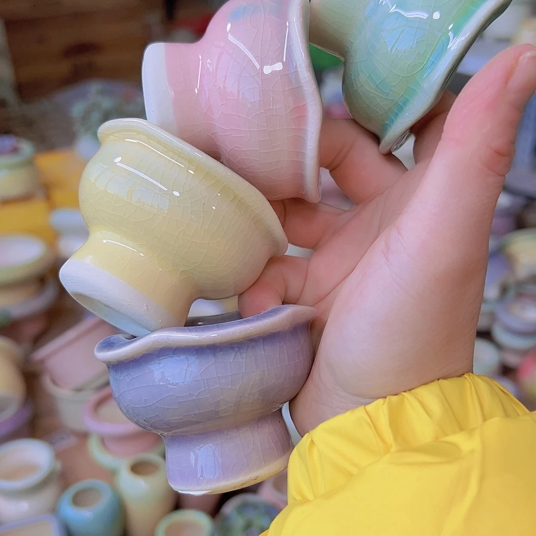 红陶陶瓷花盆当场满12包邮