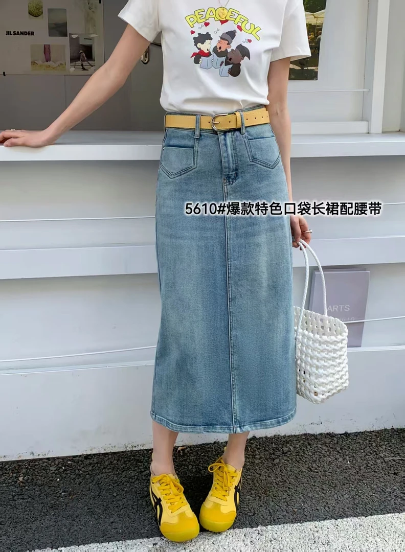 【十四姨】牛仔半身裙5610