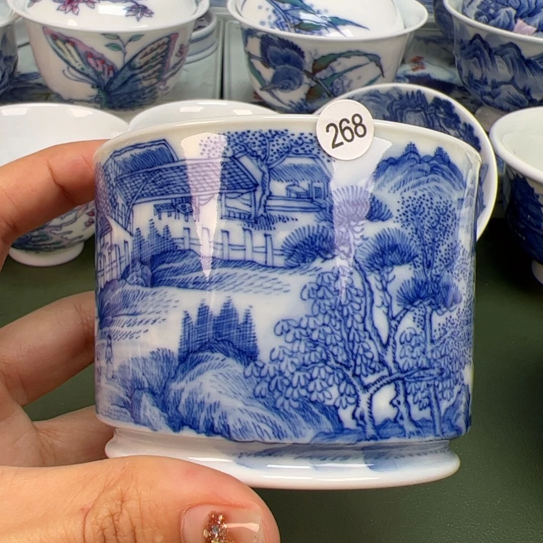 杯沙沙手工手绘茶具268