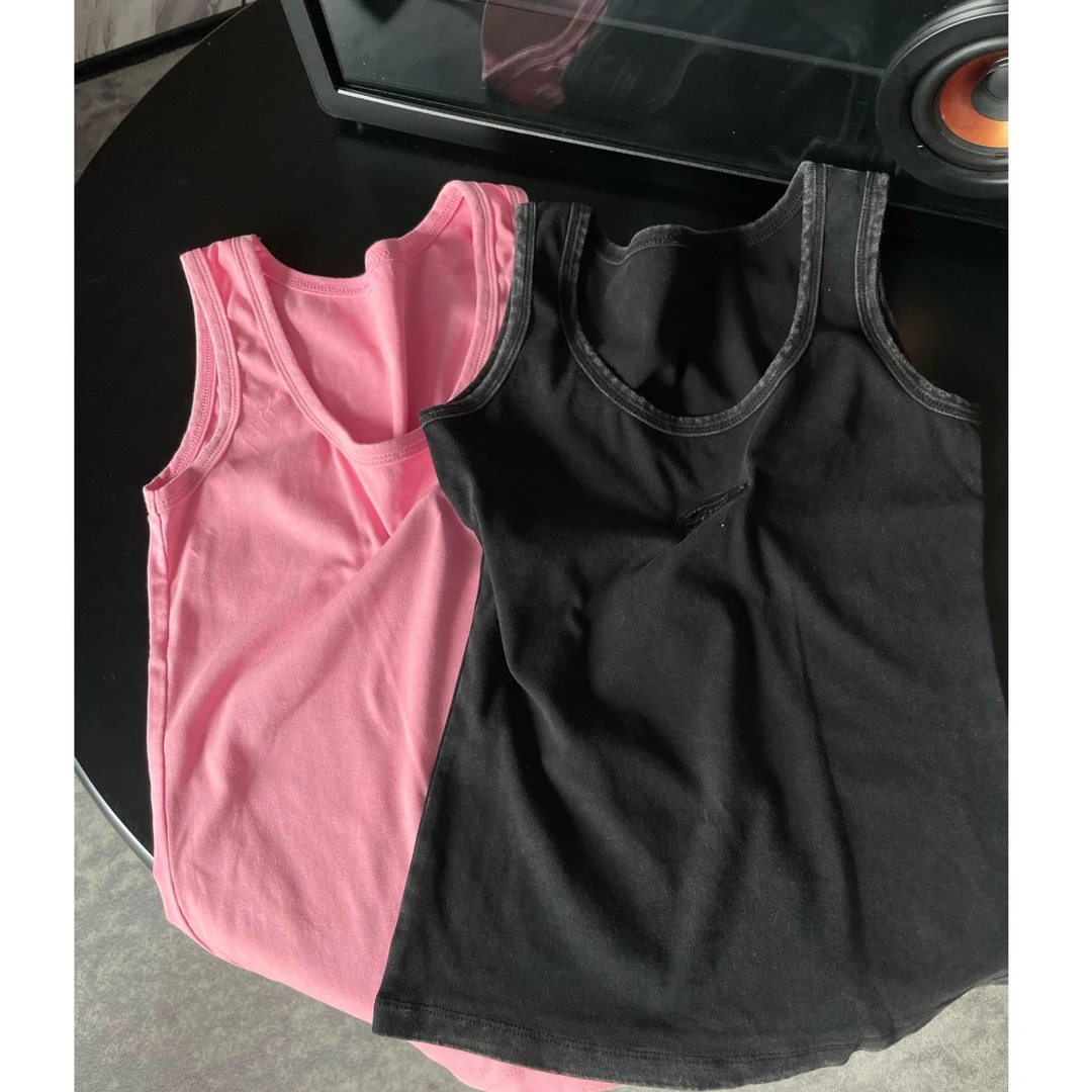 《An ni》【赛赛】新款背心宽松百搭休闲慵懒风无袖上衣 Ani-B989