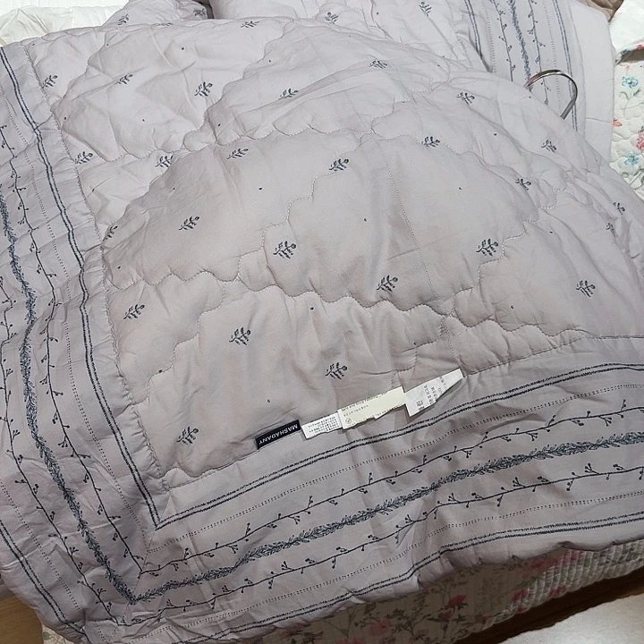 ****婷棉棉韩国春秋被微瑕二等品灰色