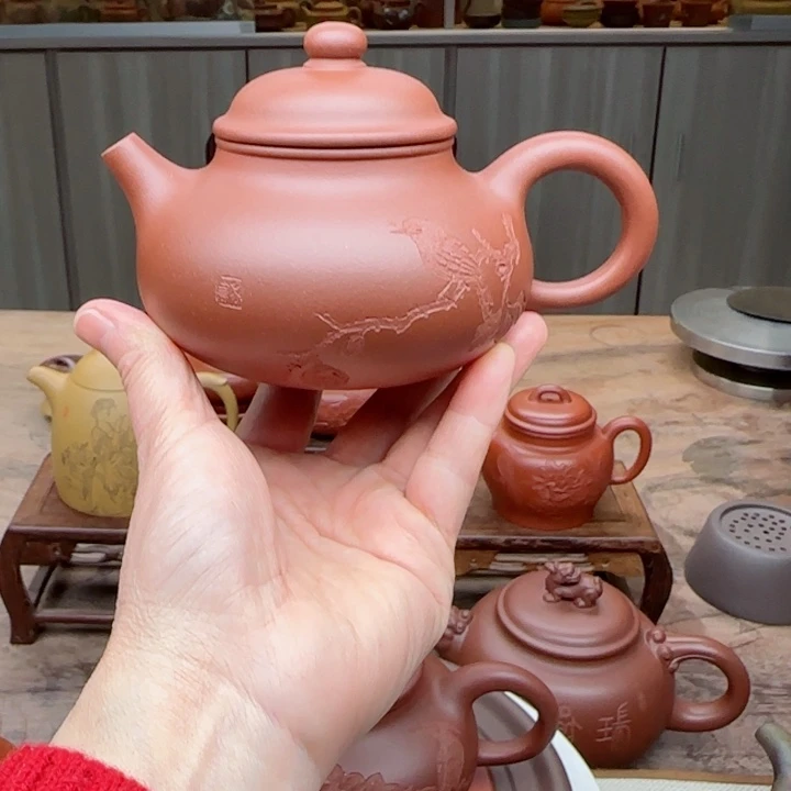 紫砂茶壶老清水249 c C夫妻双国工作品