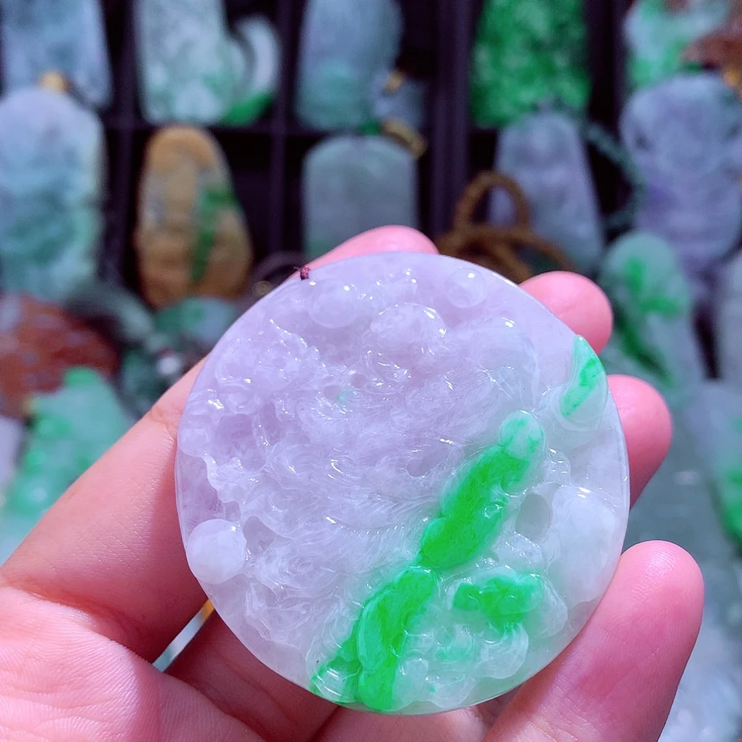 颈饰未镶嵌翡翠天然