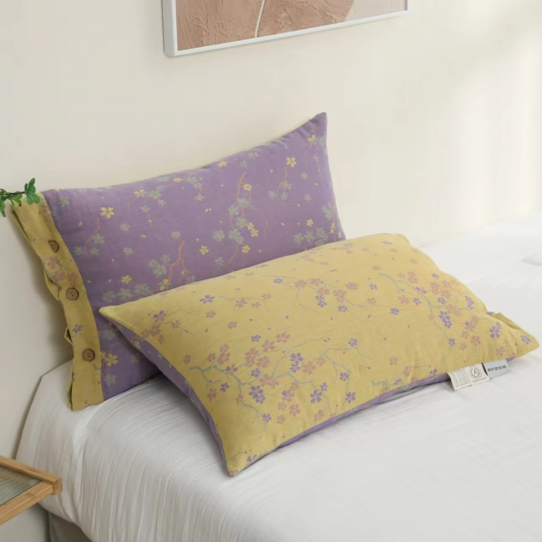 成人加大枕套双层有氧纱AB面