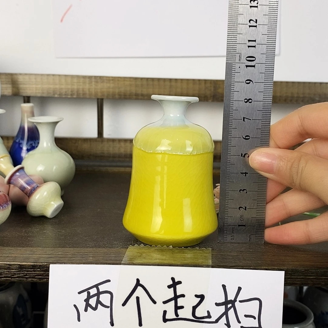 摆件景德镇高温陶瓷小花瓶