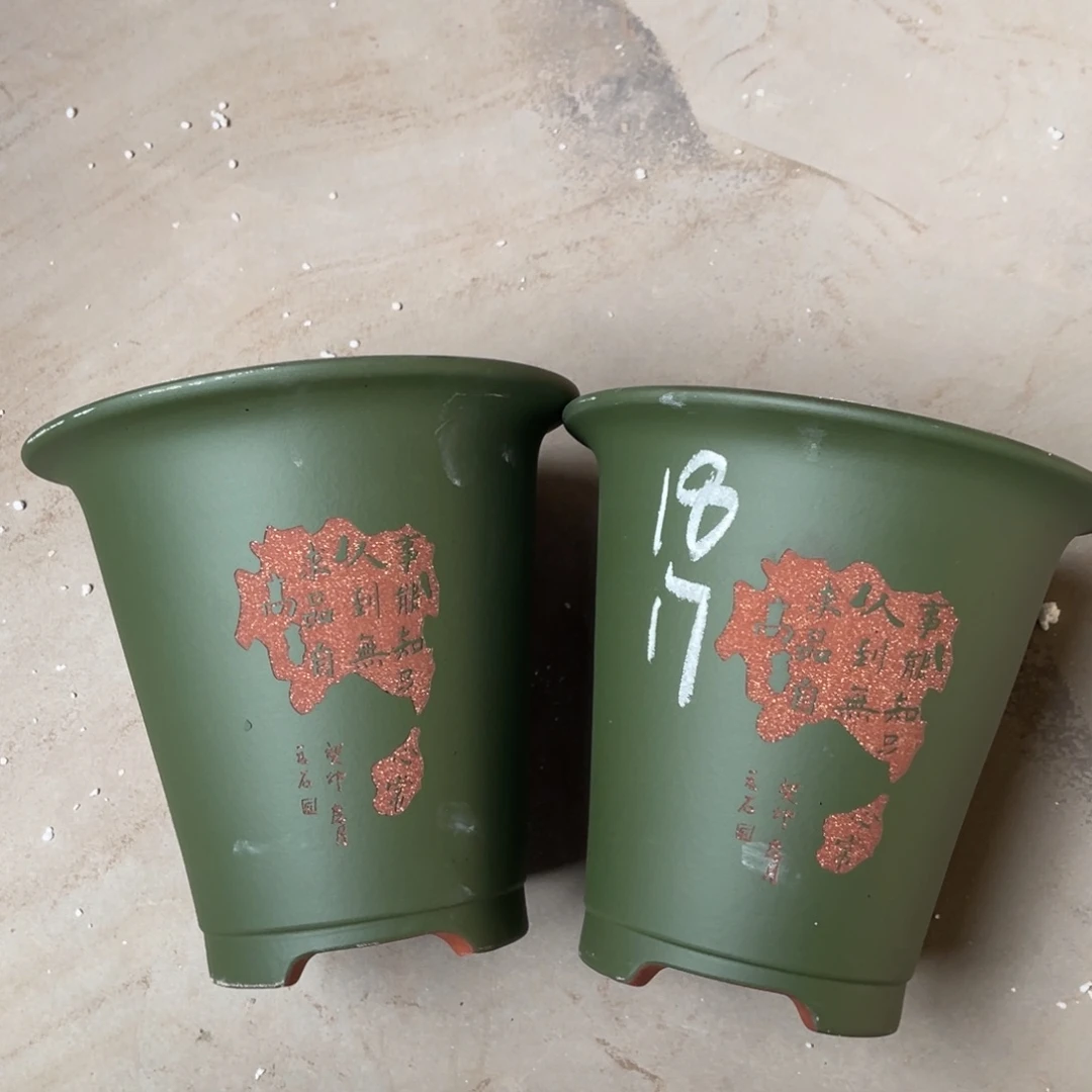 宜兴原矿紫砂花盆