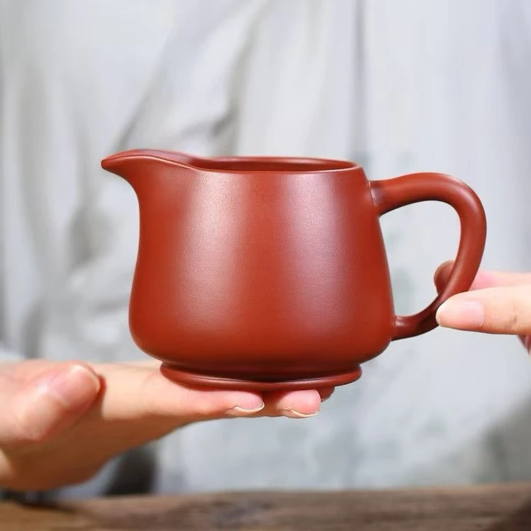 朱泥公道杯分茶茶漏过滤器大号大容量茶海茶渣中式茶具茶漏茶滤