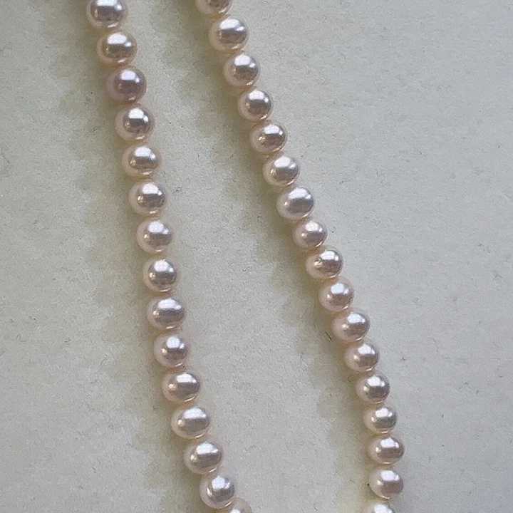 银S925镶嵌颈饰淡水珍珠➕6-6.5高品极光炫彩