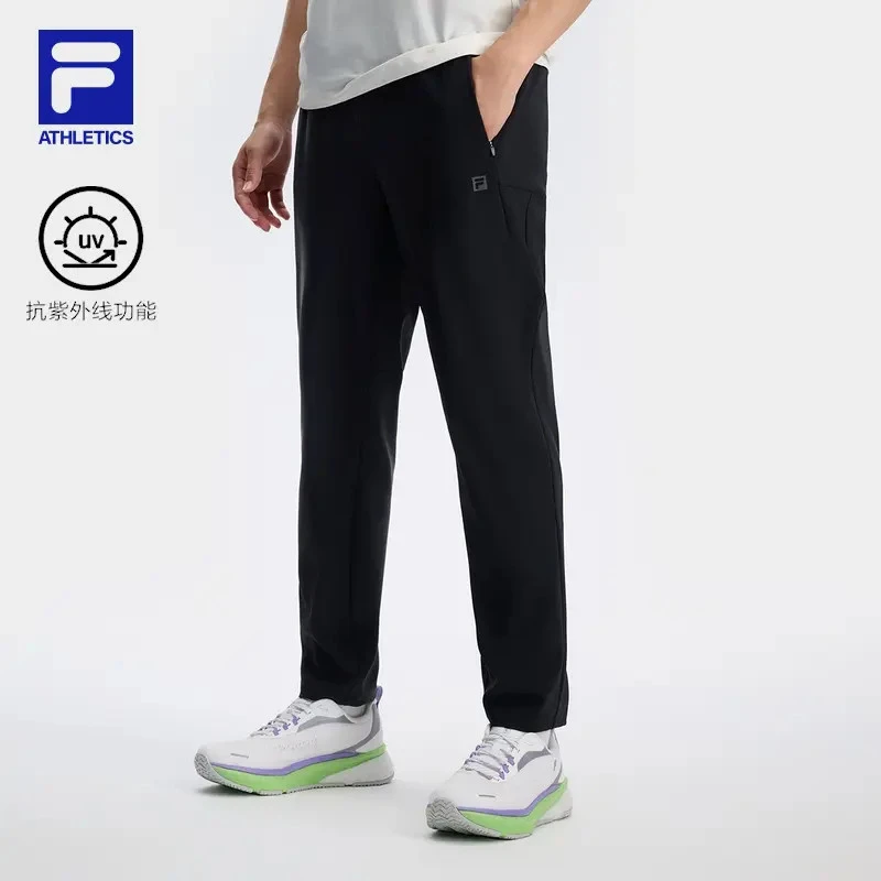 Fila/斐乐男子【高弹力防晒】秋季新款透气抗皱有型长裤A51M531696B
