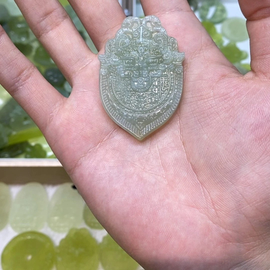 岫玉未镶嵌吊坠(不含链)两单包邮