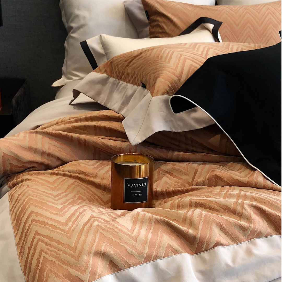 雯妈-年货节！MARKCROSS【威尼斯水漾】长绒棉磨毛鎏金绒暖冬四件套