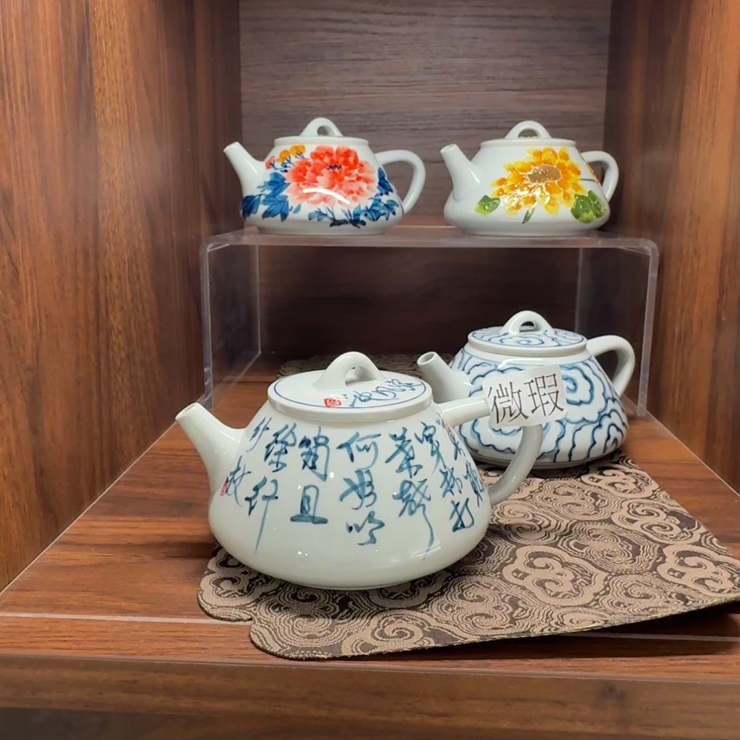 釉下彩纯手绘微瑕