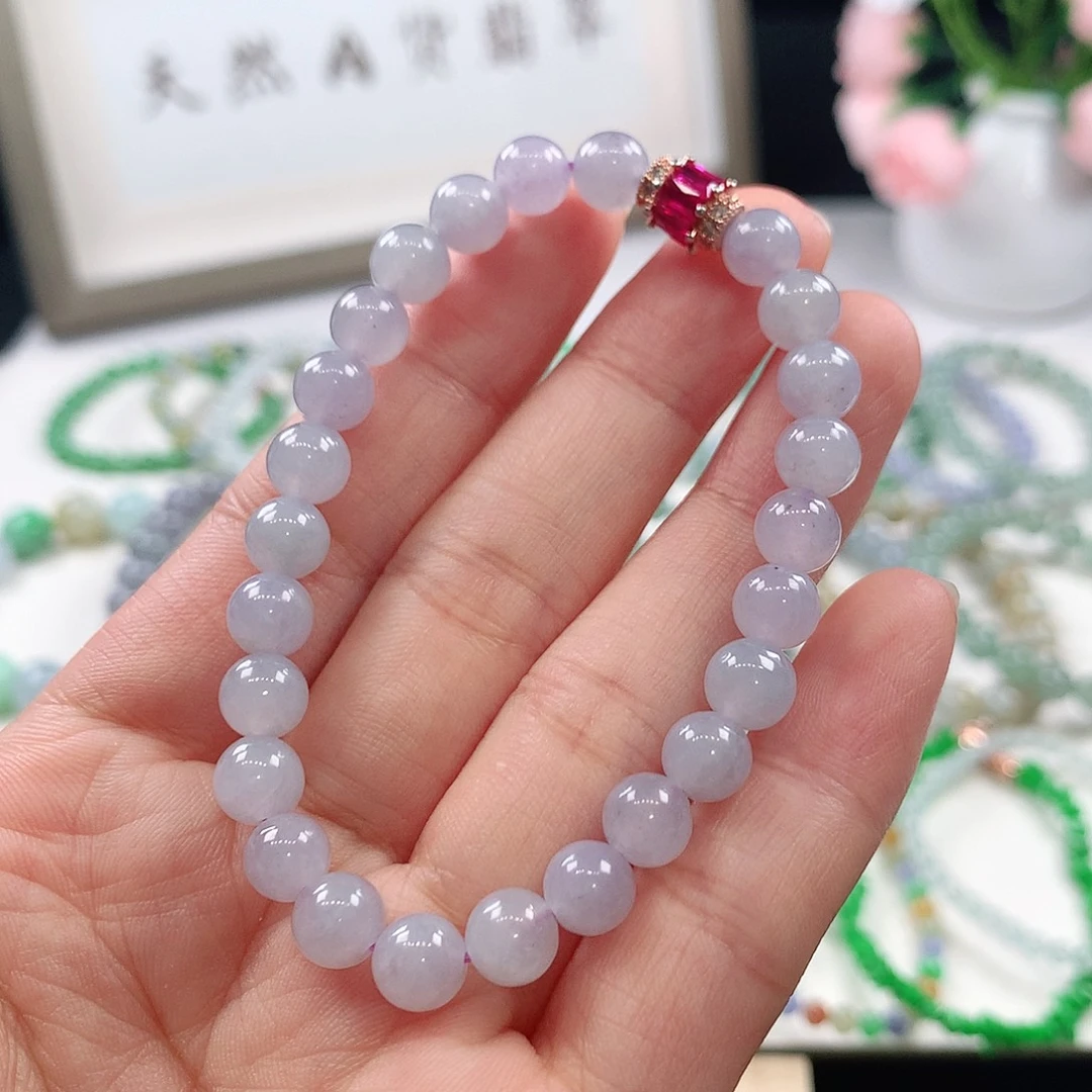 翡翠未镶嵌手链手链6.8mm