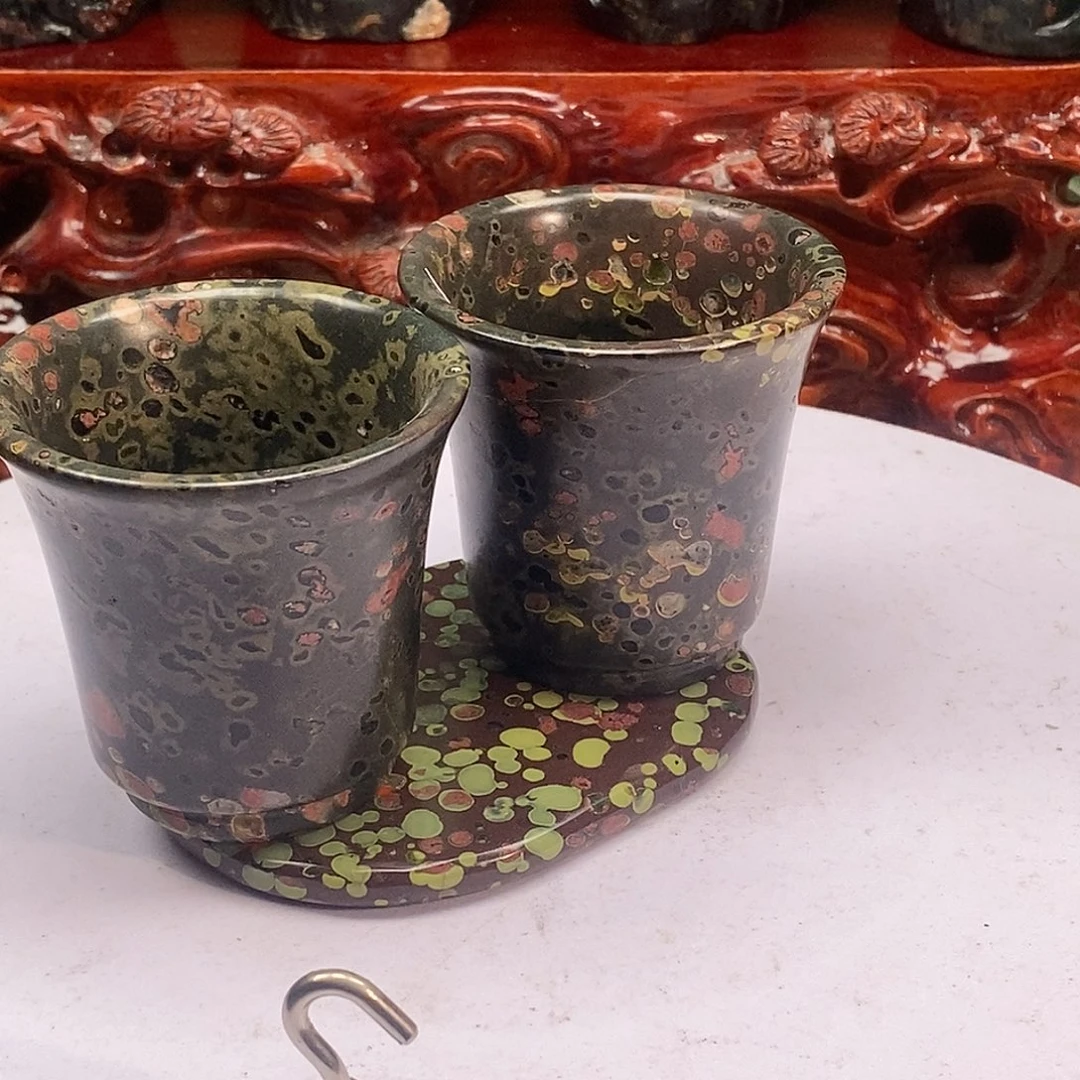 奢上奢梅花玉茶壶茶杯