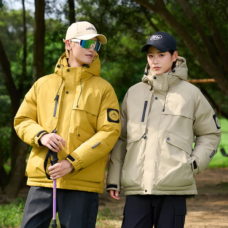 石墨烯棉服冬季新款棉袄潮牌休闲加厚保暖连帽宽松时尚潮外套