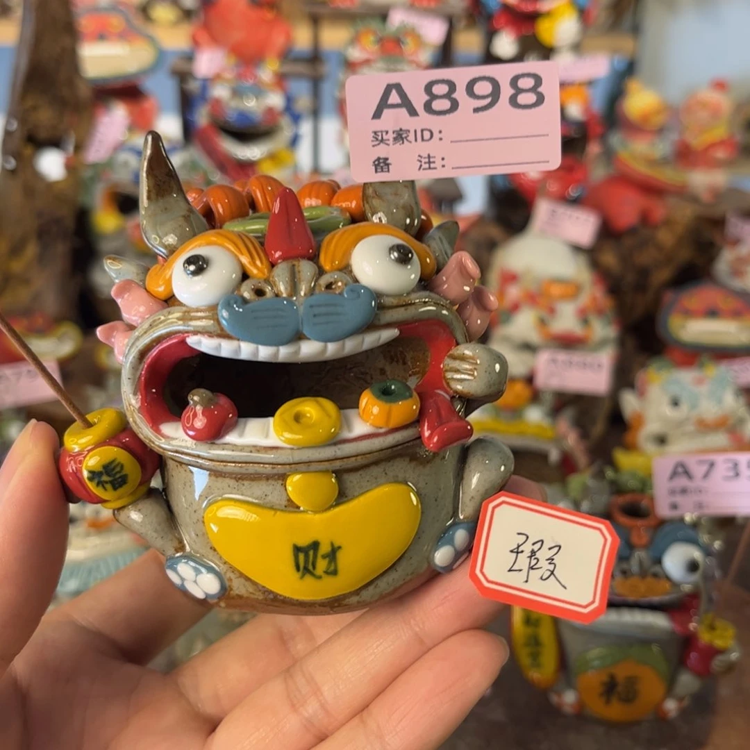 泥塑纯手工茶宠摆件