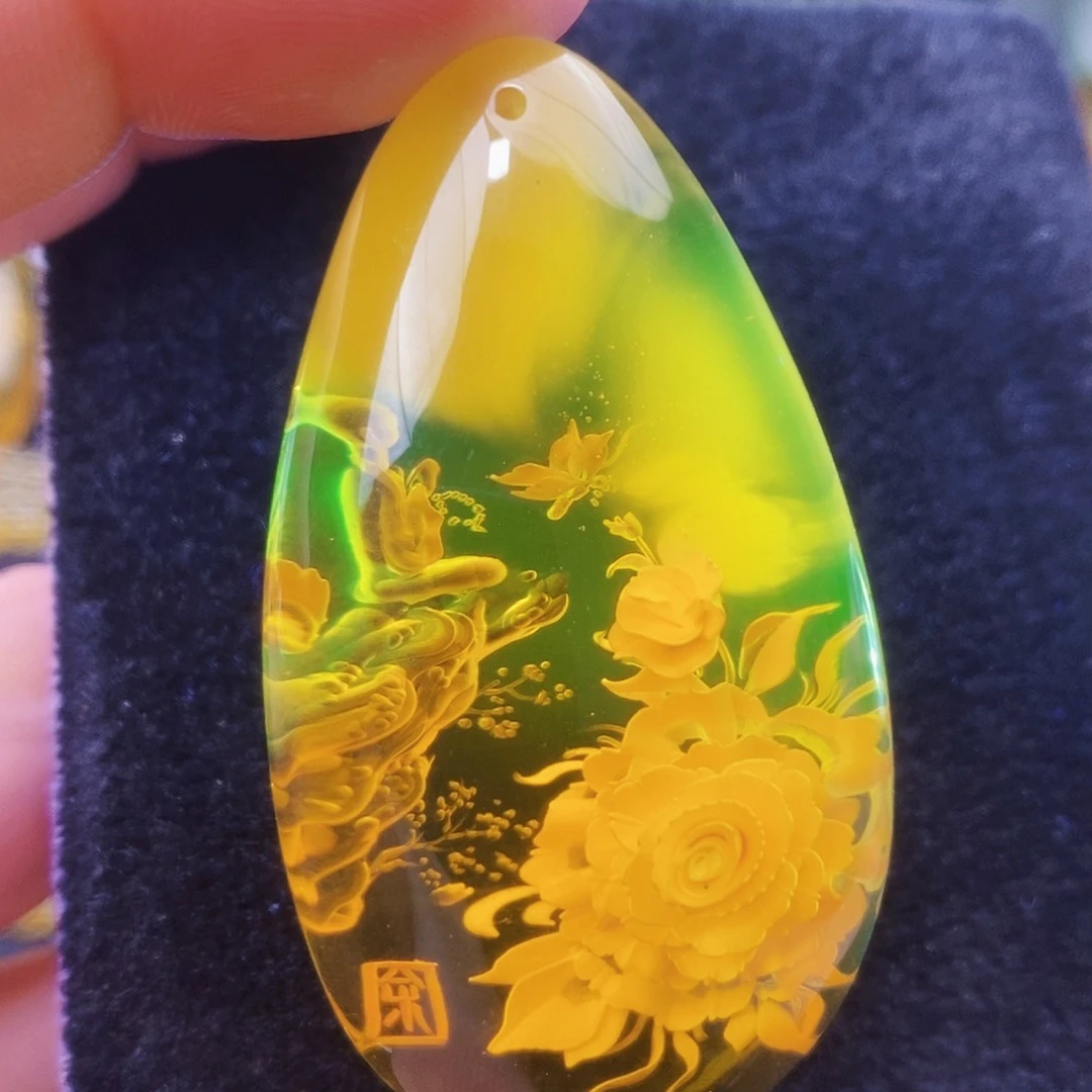 【闪购商品】金珀吊坠(不含链)未镶嵌