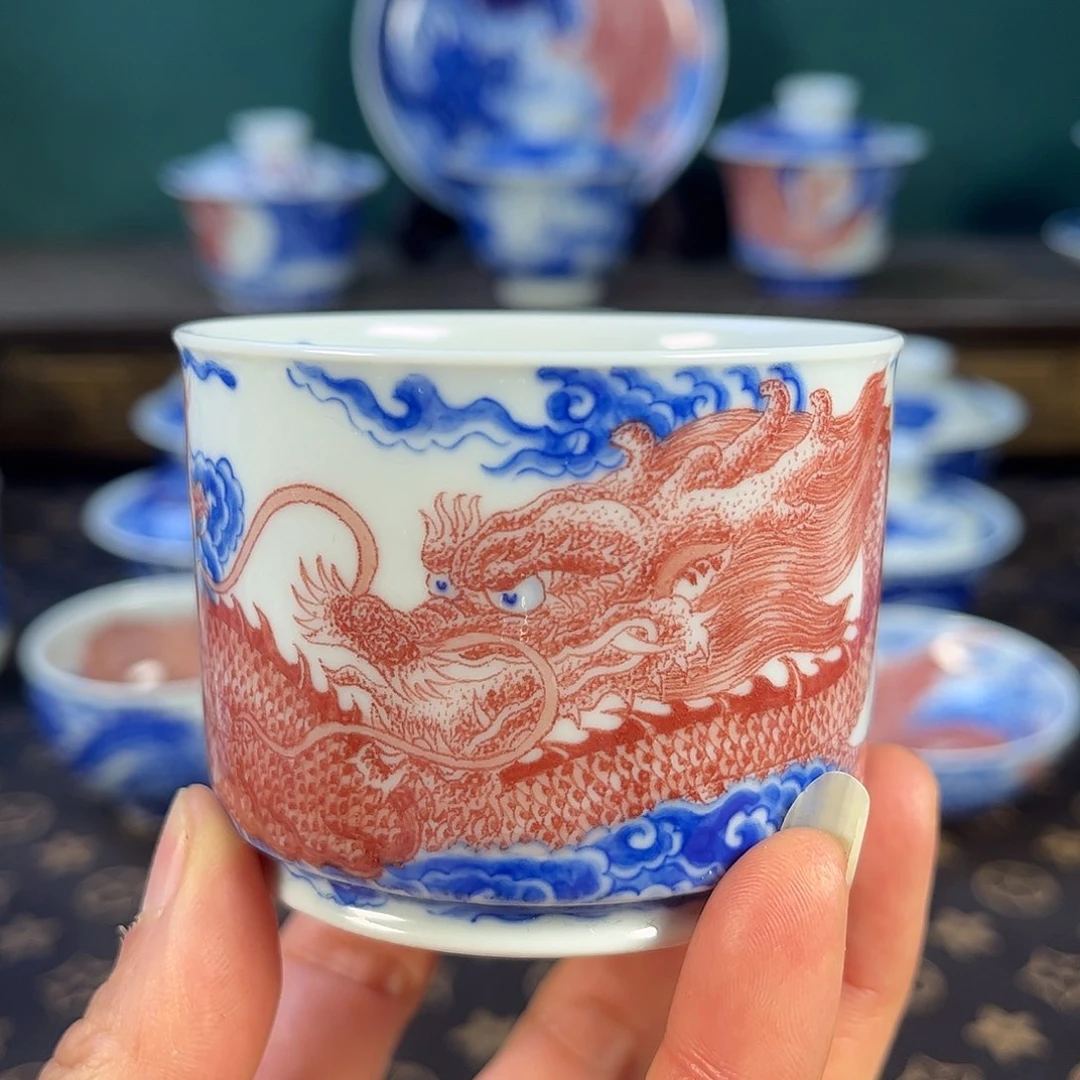 瓷片景德镇市自成堂手工手绘