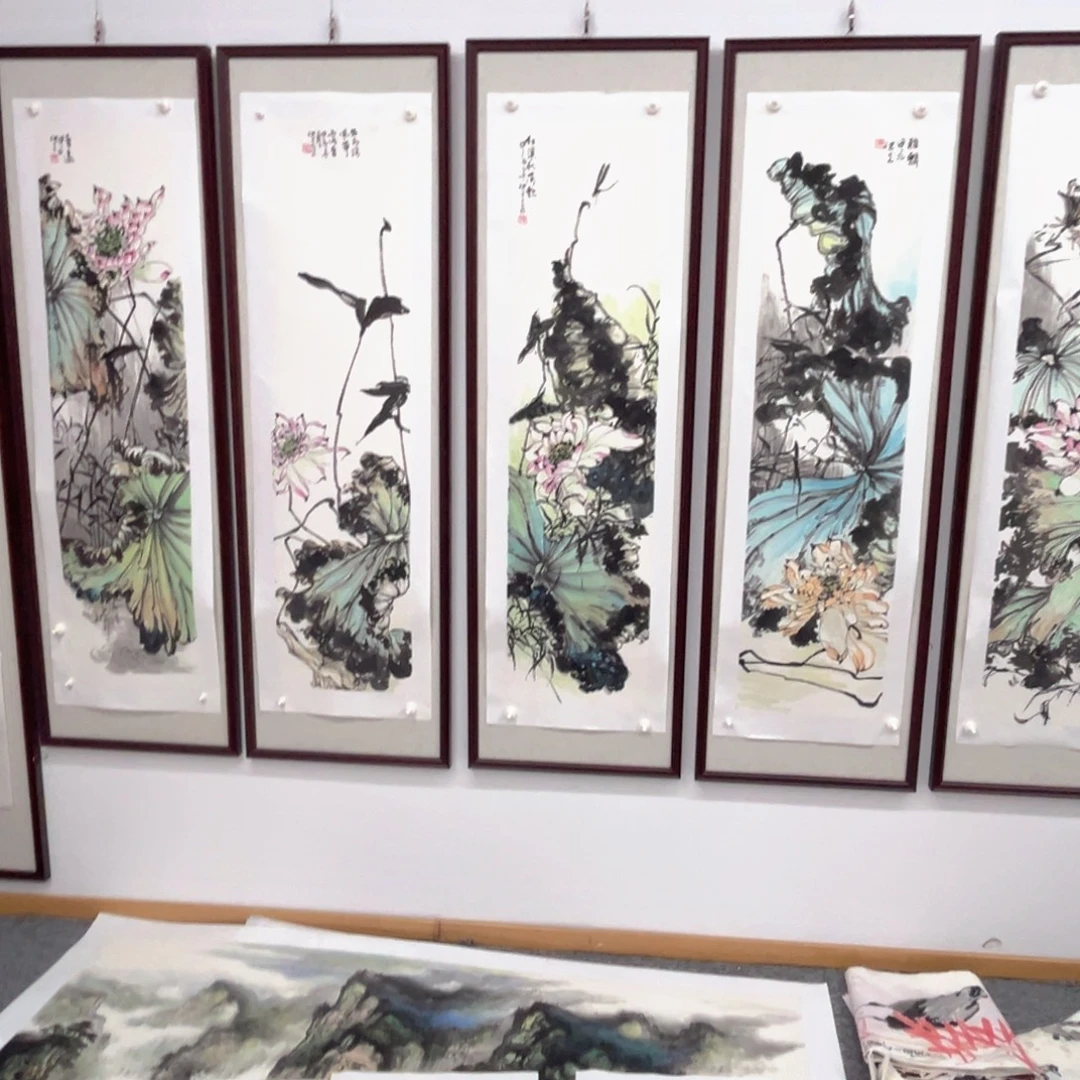 至***元国画绘画作品多次参加全国