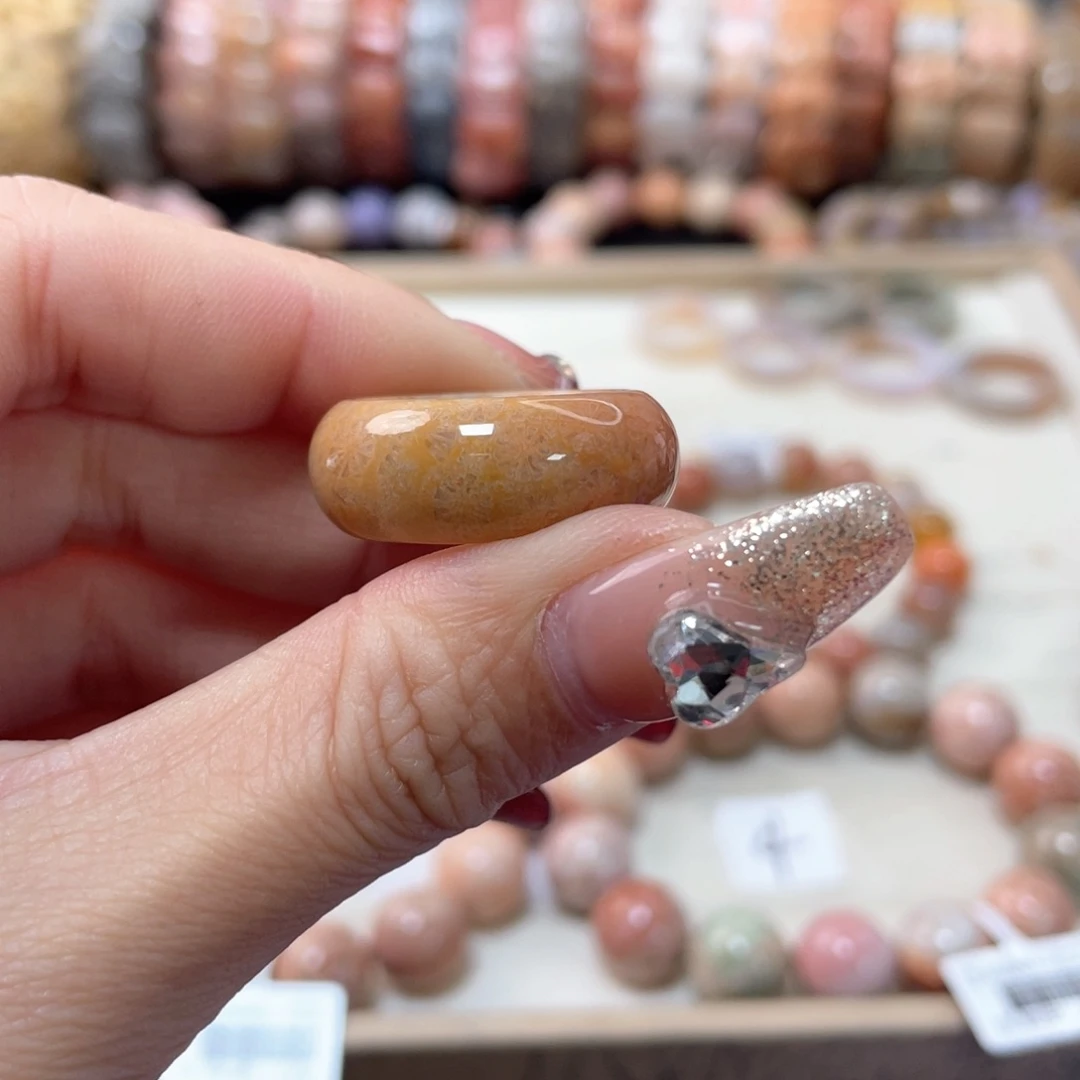 硅化珊瑚（珊瑚玉）手链未镶嵌沙**儿072