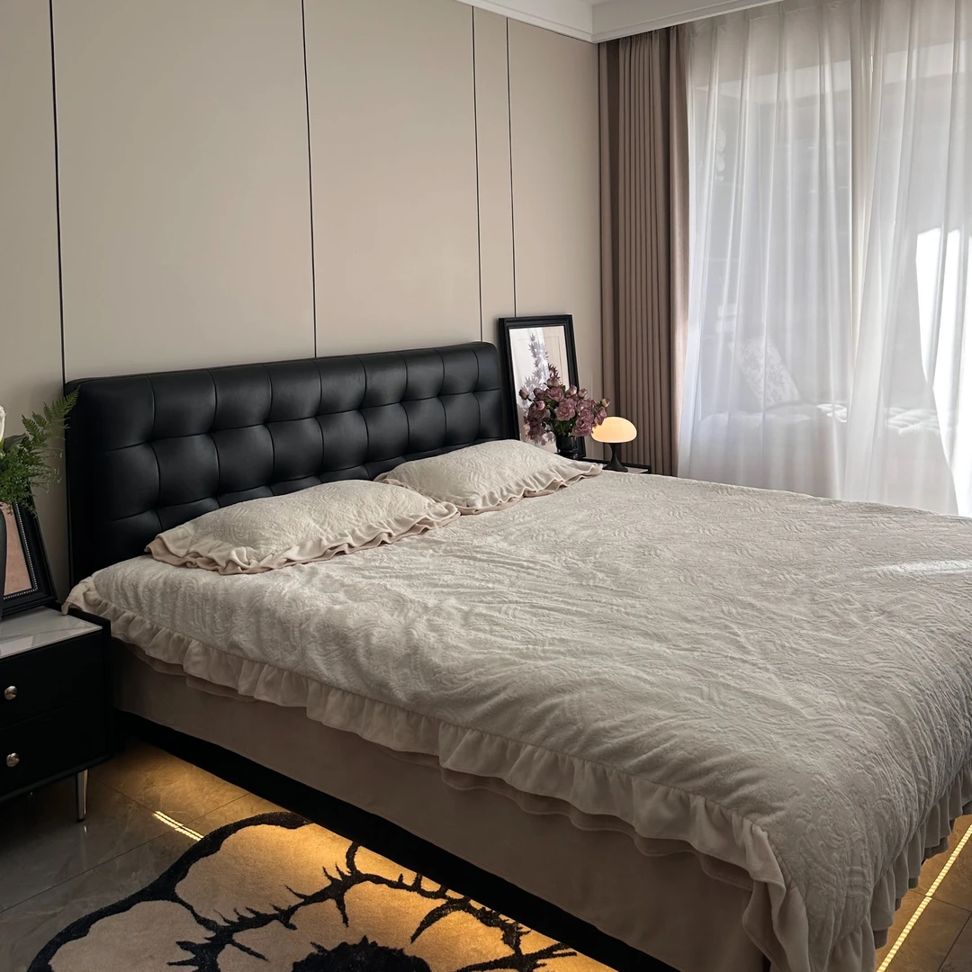 真皮床皮床悬浮床智能床配套床架无排骨架简约创意主卧室