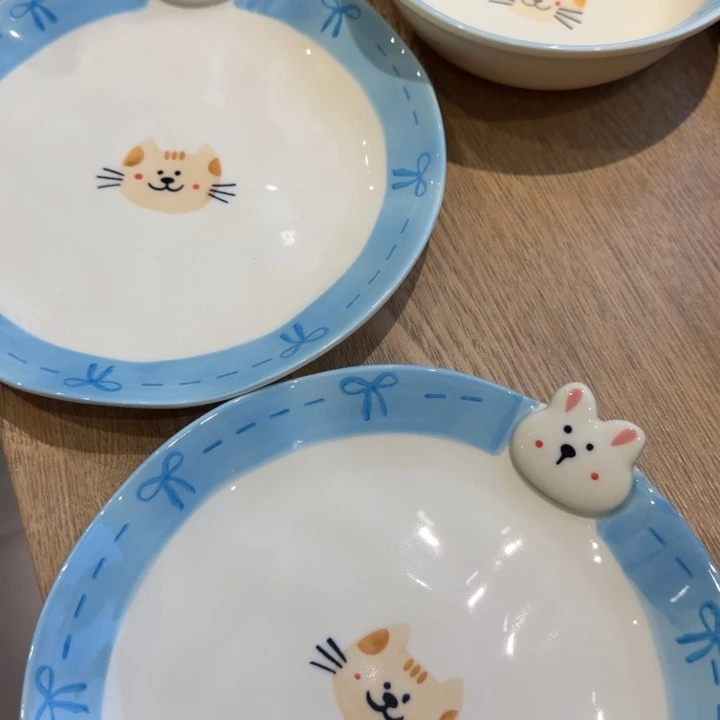 篮色浅盘2面碗1个装