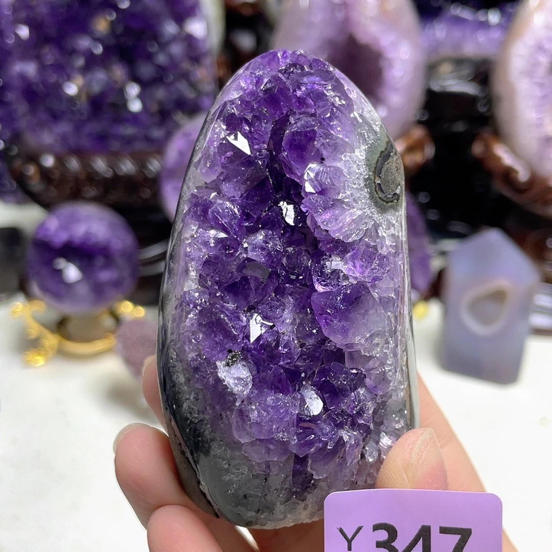 紫晶未镶嵌珠宝半成品