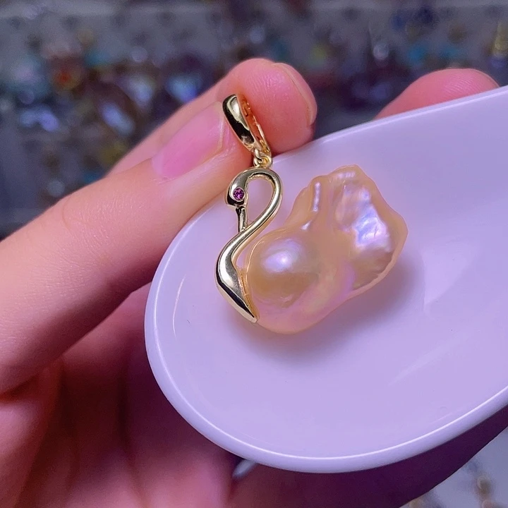 颈饰合金淡水珍珠15