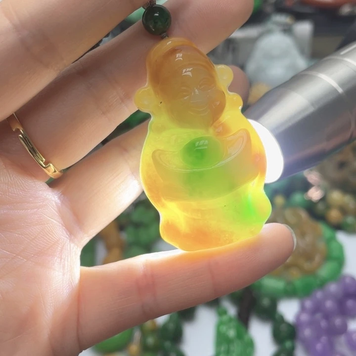 翡翠未镶嵌手链项链41