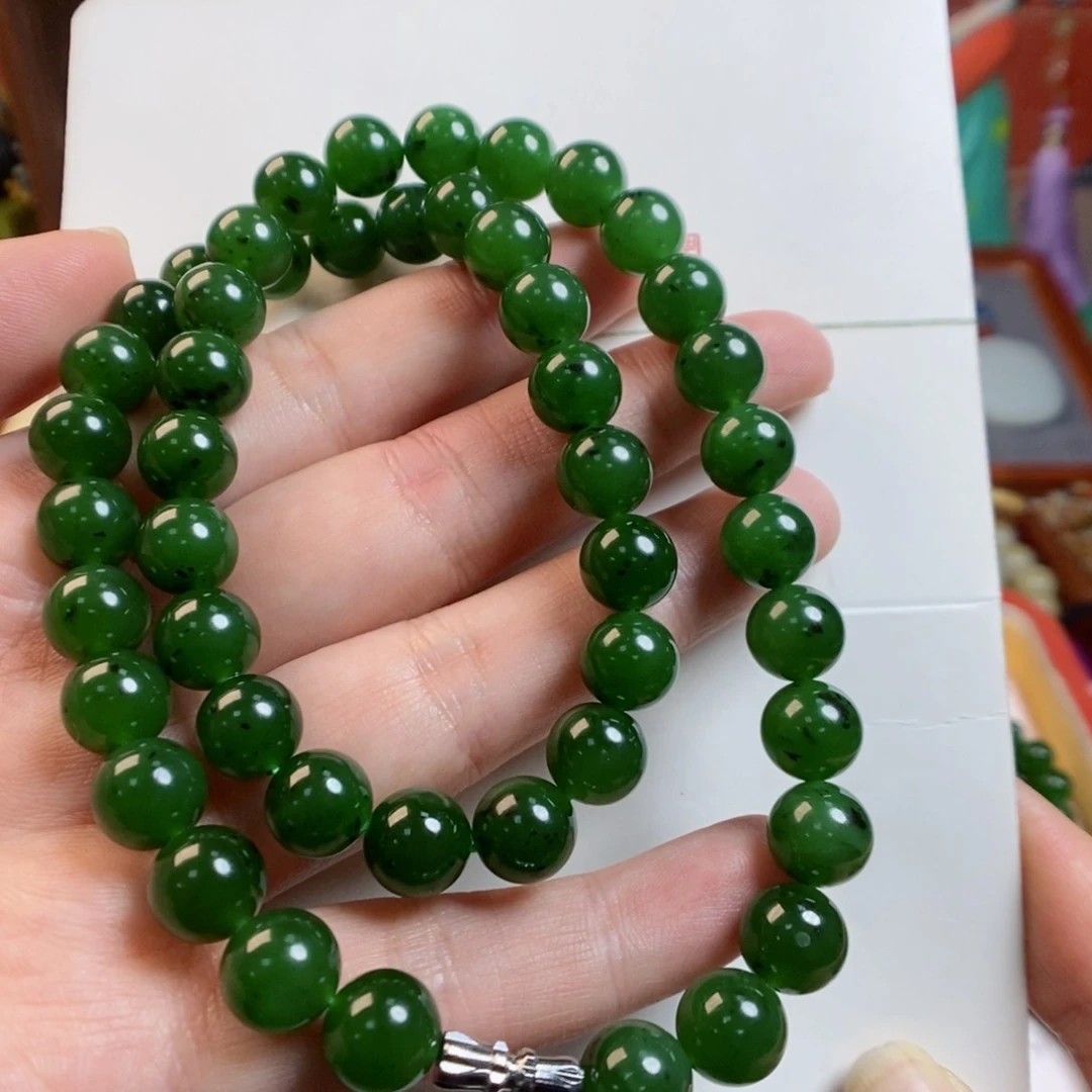 和田玉颈饰未镶嵌7号矿碧玉红皮老料