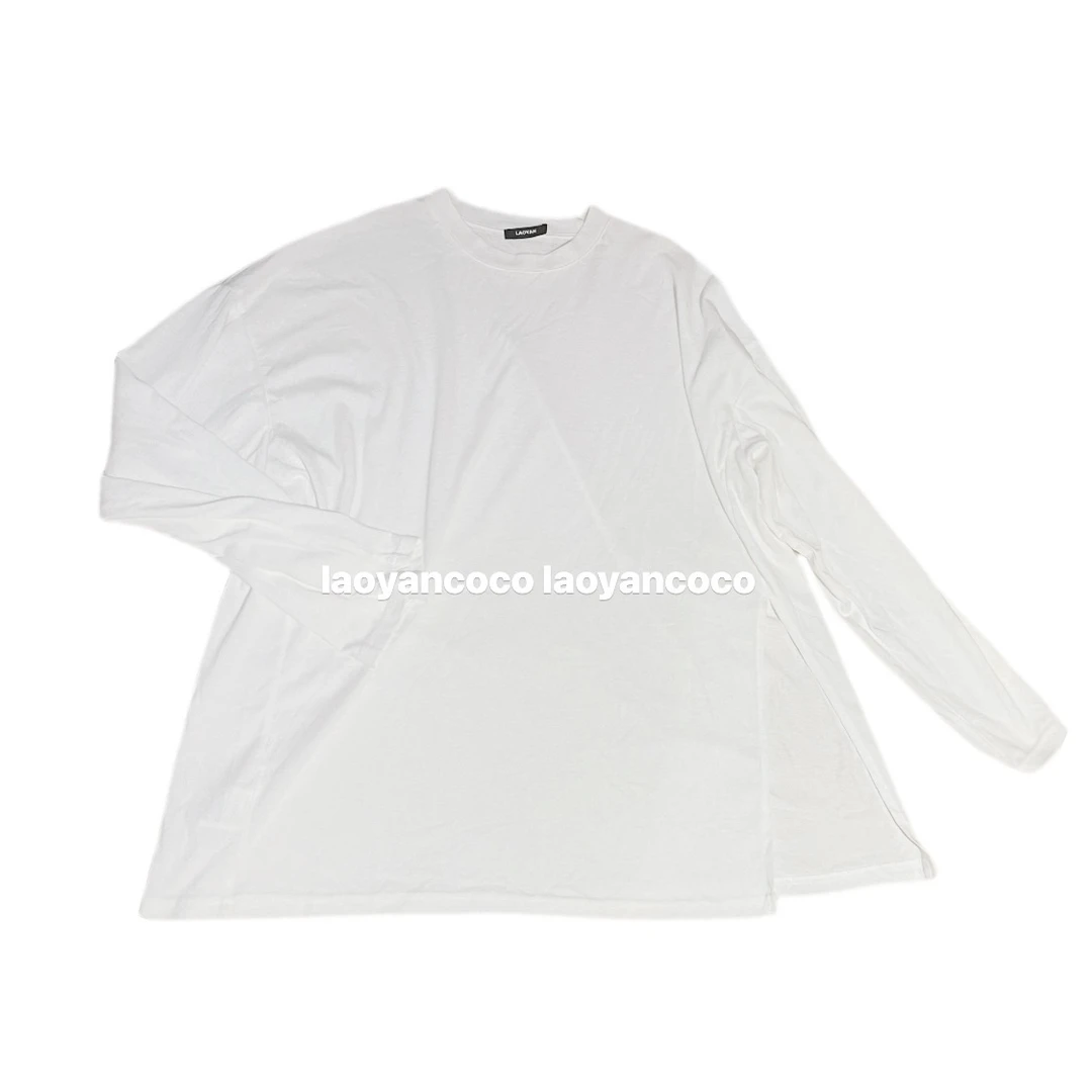 大葱0126｜白色宽松大版型打底衫防嗮衫