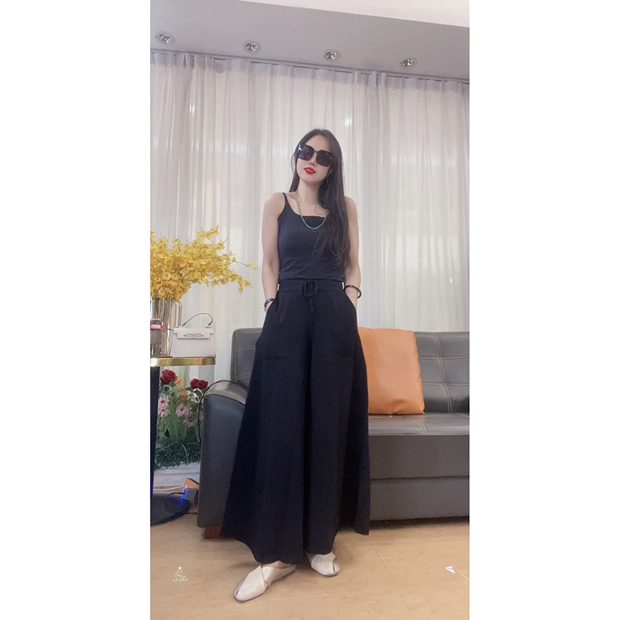 4476 阔腿裤秋冬新款直筒裤宽松遮肉阔腿裤