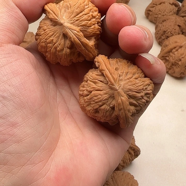 用***3文玩核桃把件白狮子