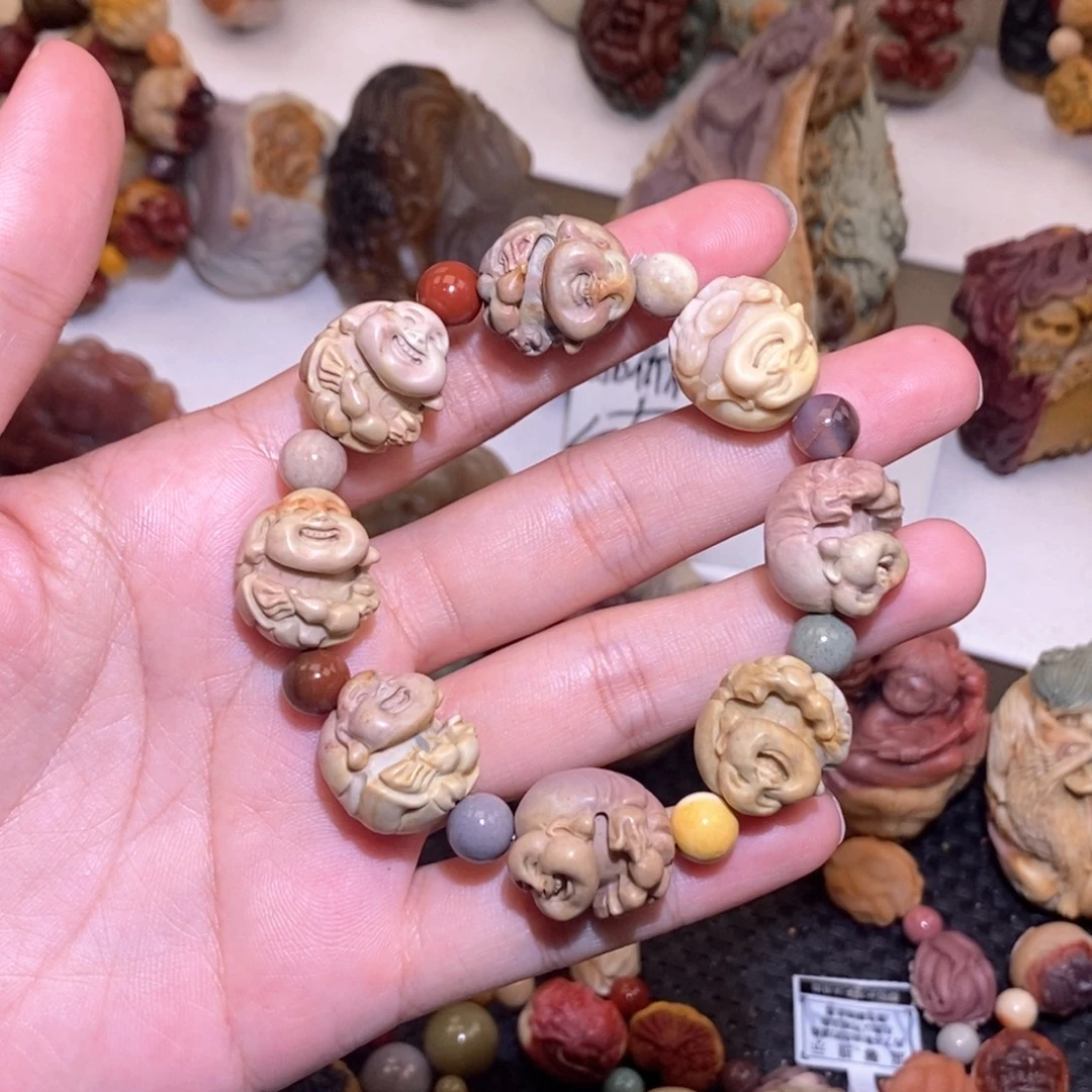 石英质玉（阿拉善玉）未镶嵌手链