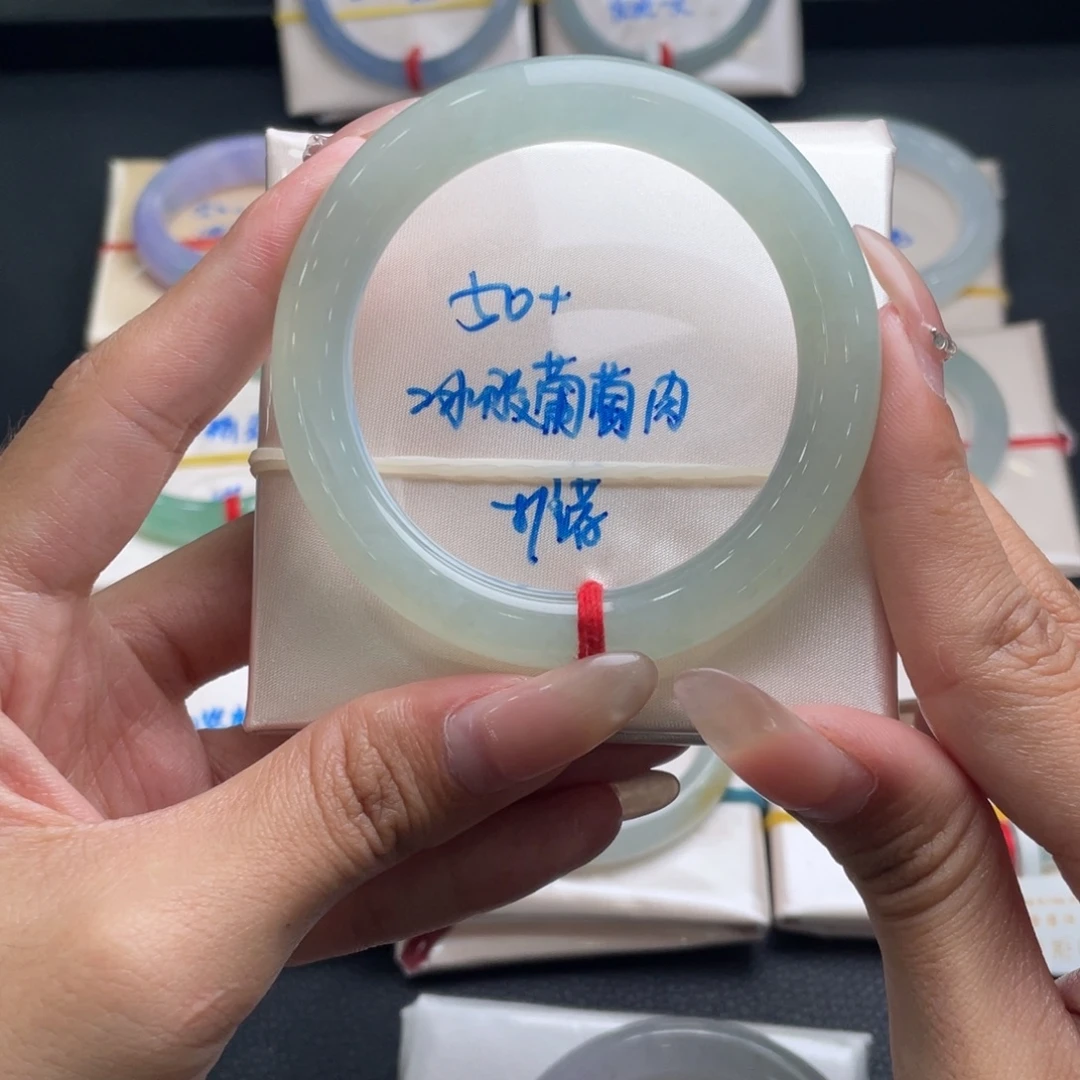 翡翠未镶嵌手镯19号