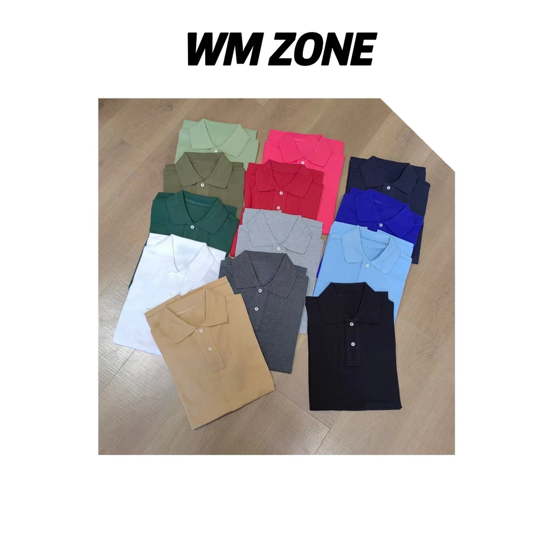WM 新-3213  糖果色刺绣POLO领短袖
