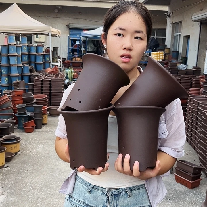 18素面兰花盆花盆花盆×4