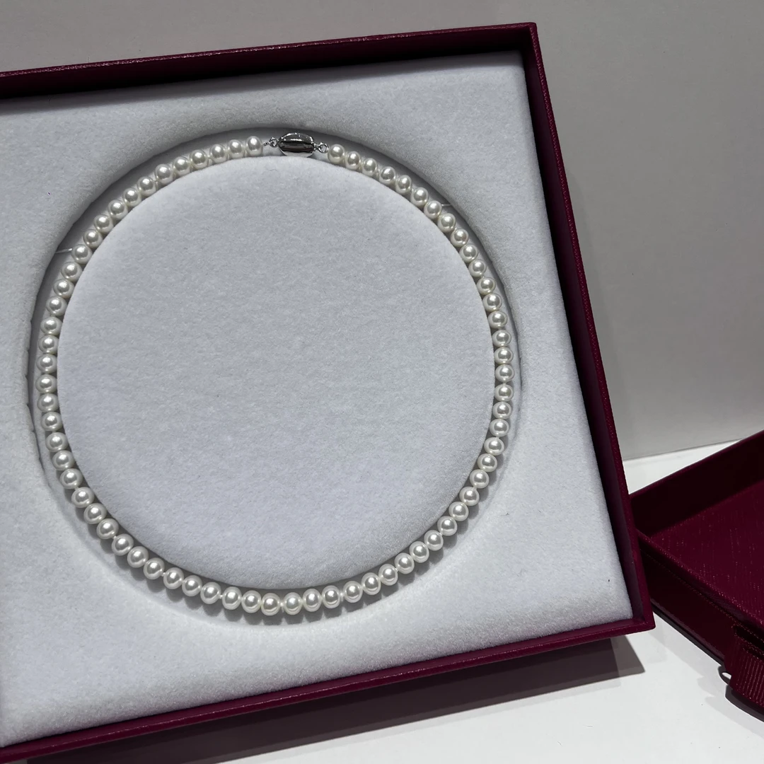 2025秋季新品-淡水无核7.5-8.5mm珍珠项链9.17新