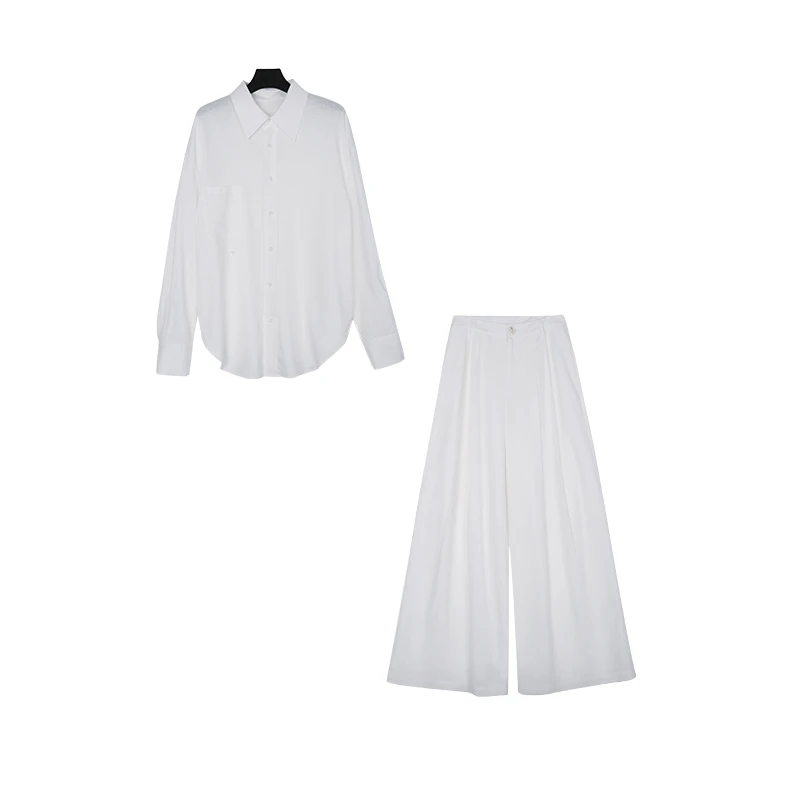 低调优雅松弛精致简约慵懒时尚套装气质长袖轻奢