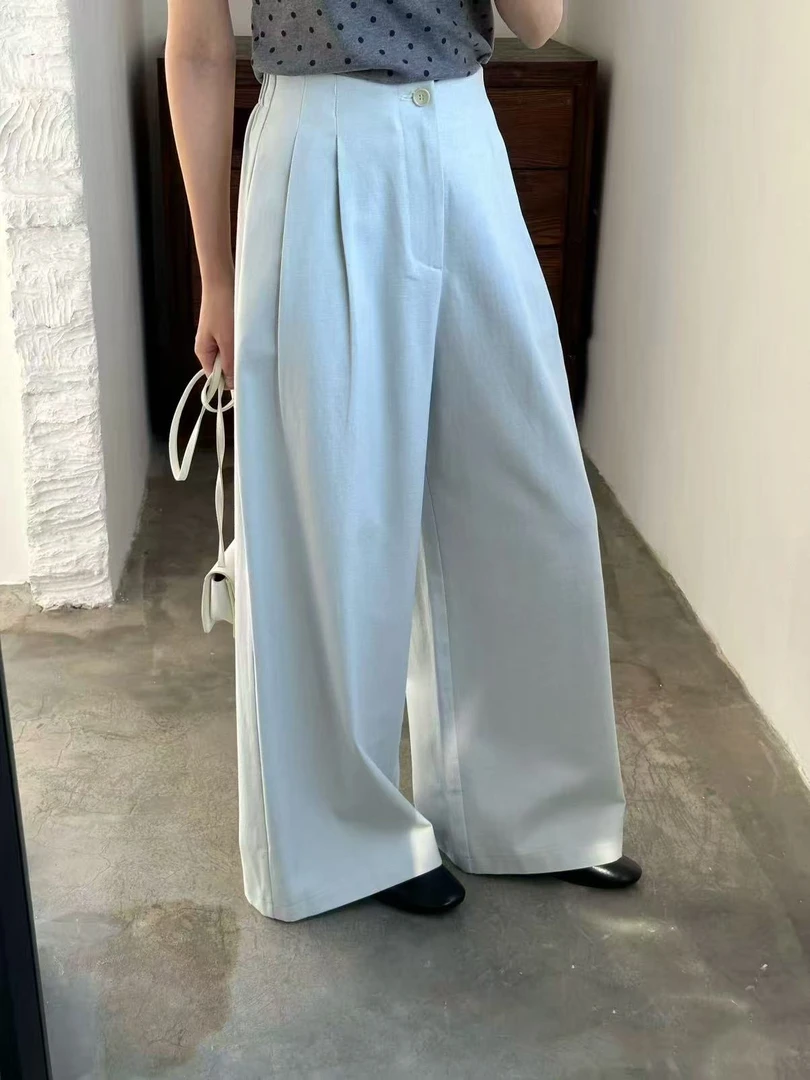 朵儿家休闲阔腿裤热销（半松紧腰）