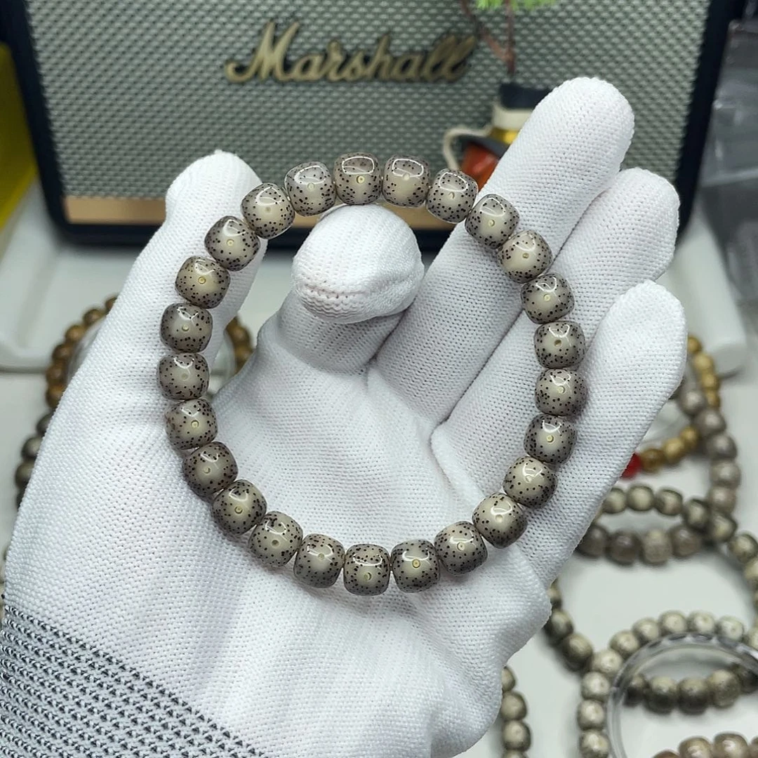 星月菩提手串9mm 灰冰糖月朗星细