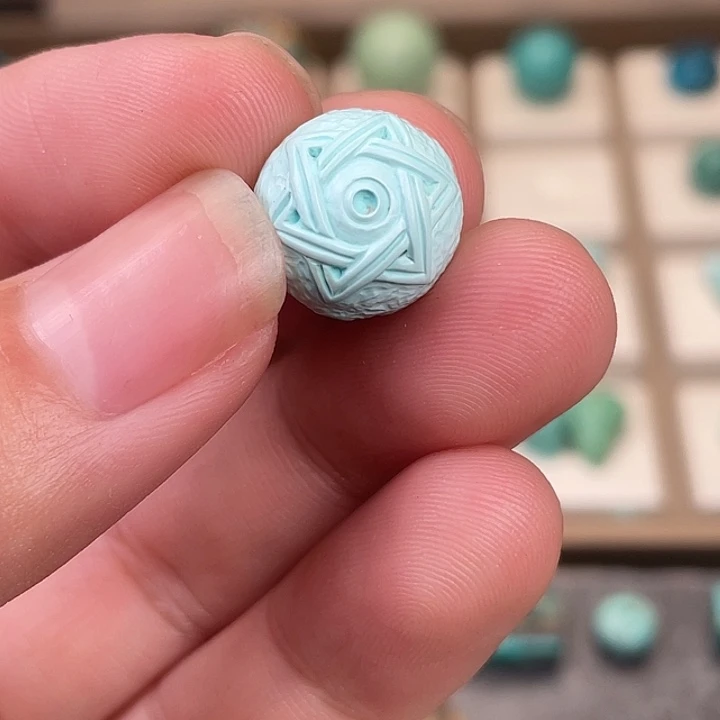 绿松石未镶嵌吊坠