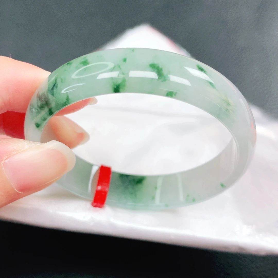 翡翠未镶嵌手镯48圈