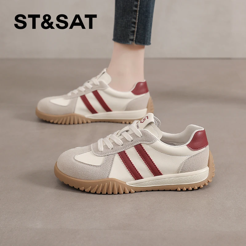 星期六明星同款女款德训鞋2025年春季新款鞋子网红休闲鞋正版女鞋