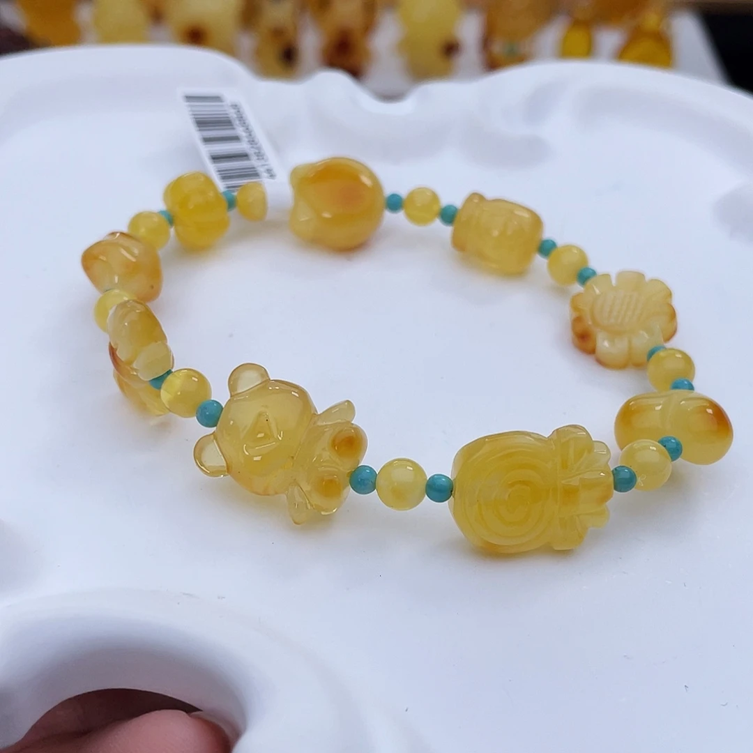 琥珀未镶嵌吊坠(赠链)