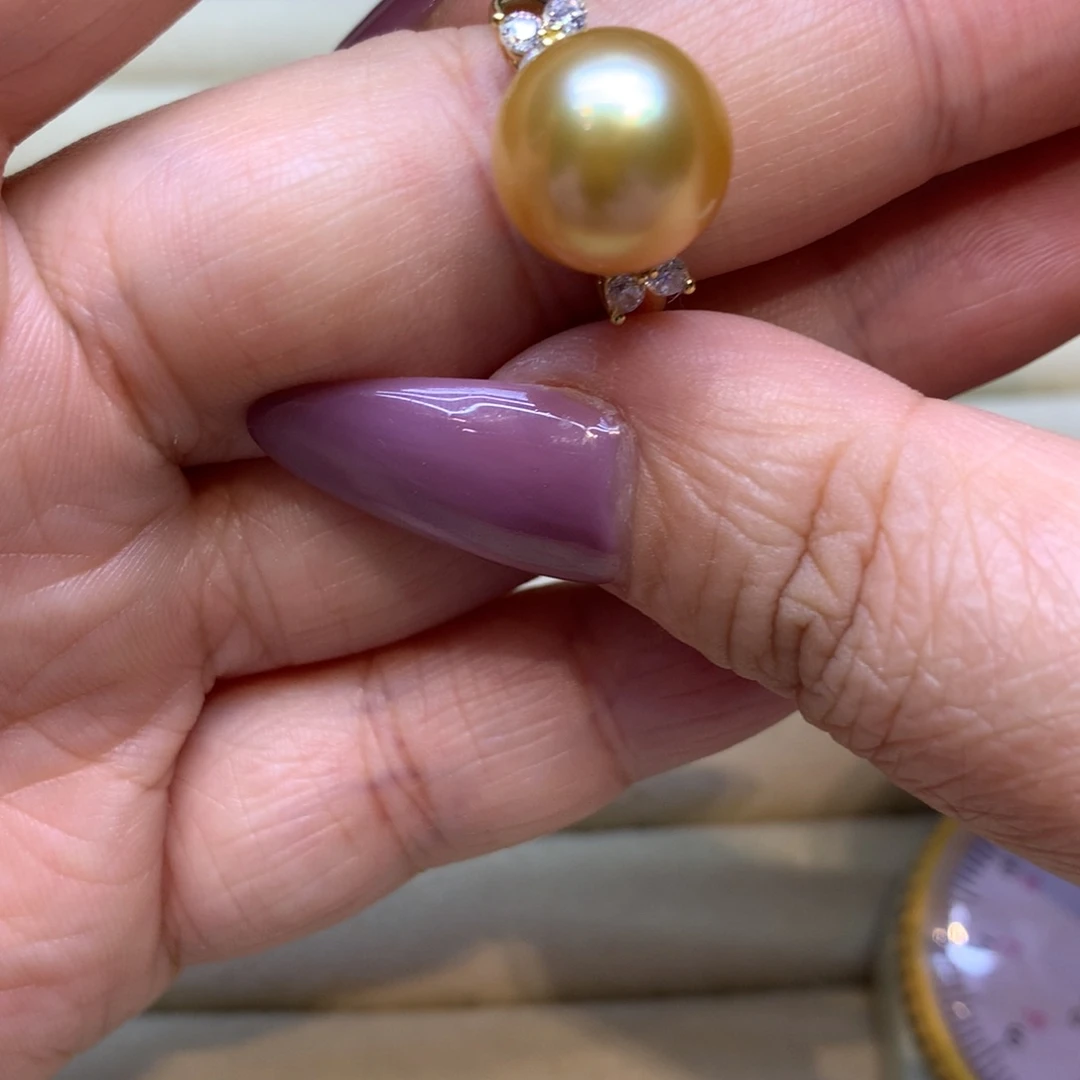 银S925镶嵌戒指海水珍珠