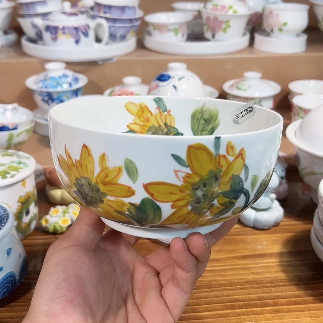 陶瓷景德镇手工手绘陶瓷6.5寸